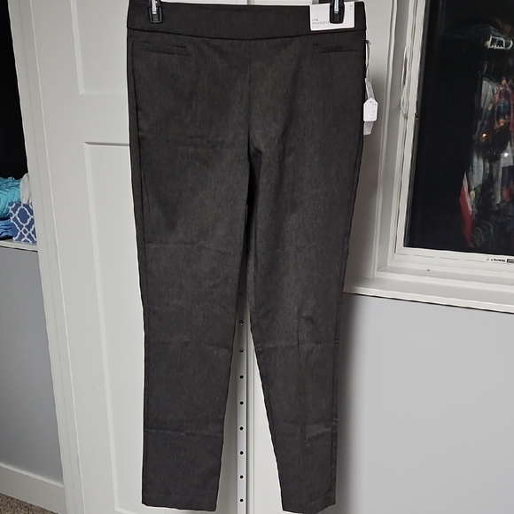 Liz Claiborne Skinny Pants - Dark Gray Size 14 Tall - Picture 1 of 4